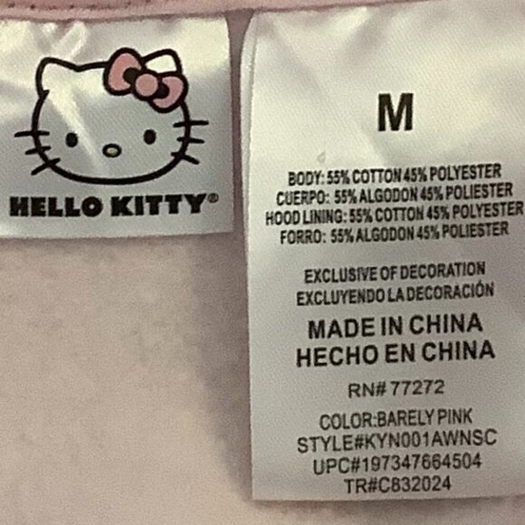 Hello Kitty sweatshirt women's medium pink "Hello Kitty and Friends Go Camping" - Picture 6 of 7